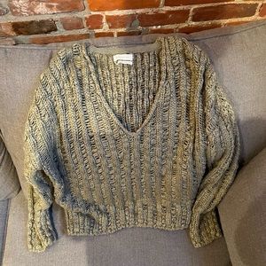 Dark Green UO Knitted Sweater loose fit